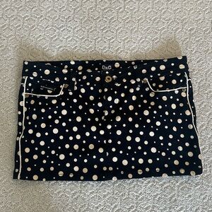 Dolce & Gabbana Polka Dot Denim Mini Skirt